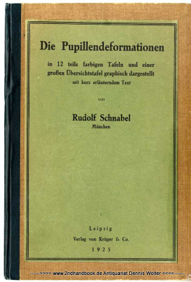 Die Pupillendeformationen in 12 teils farb. Taf. u. e. grossen Übersichtstaf. graphisch dargest. mit kurz erläuterndem Text