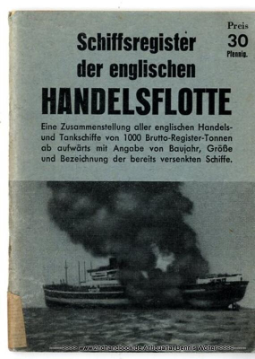 Schiffsregister der englischen Handelsflotte (ab 1000 Brutto-Register-Tonnen)