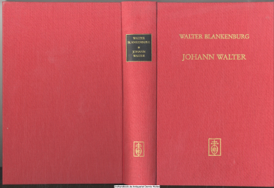 Johann Walter : Leben und Werk
