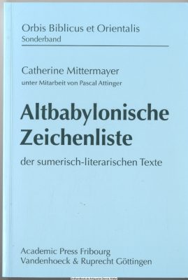 Altbabylonische Zeichenliste der sumerisch-literarischen Texte