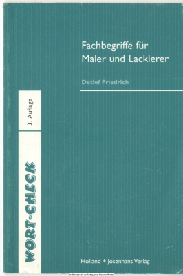 Fachbegriffe für Maler und Lackierer