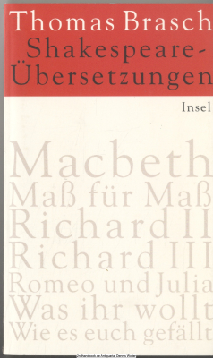 Shakespeare-Übersetzungen
