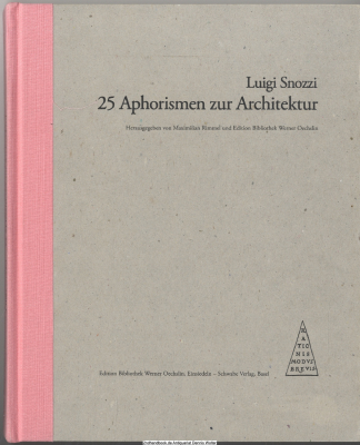 25 Aphorismen zur Architektur