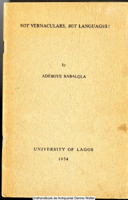 Not Vernaculars, but Languages!