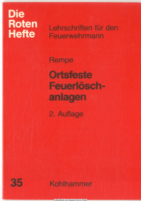 Ortsfeste Feuerlöschanlagen