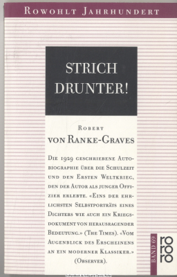 Strich drunter! : Roman
