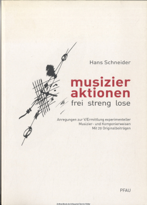Musizieraktionen : frei, streng, lose : Anregungen zur V/Ermittlung experimenteller Musizier- und Komponierweisen