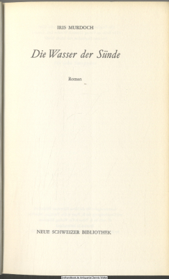 Die Wasser der Sünde : Roman