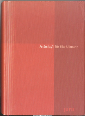 Festschrift für Eike Ullmann