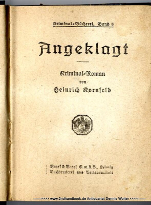 Angeklagt : Kriminal-Roman