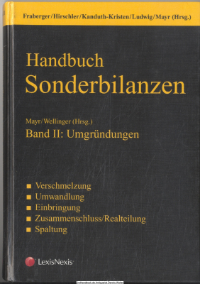 Handbuch Sonderbilanzen. Bd. 2., Umgründungen