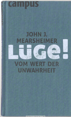 Lüge! : vom Wert der Unwahrheit