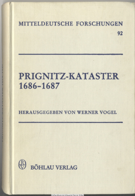 Prignitz-Kataster : 1686 - 1687