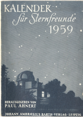 Kalender für Sternfreunde 1959