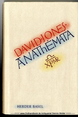 Anathemata : Fragmente e. Schreibversuchs