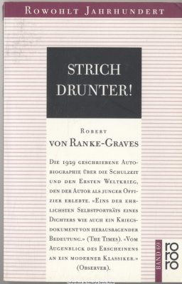 Strich drunter! : Roman