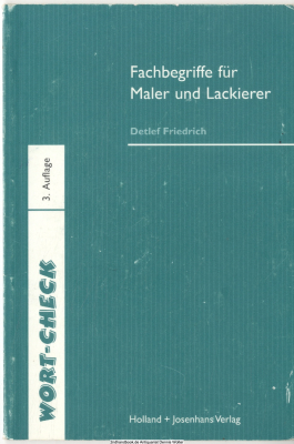 Fachbegriffe für Maler und Lackierer
