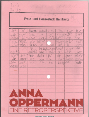 Anna Oppermann - eine Retroperspektive