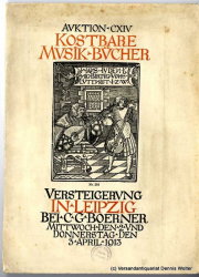 Katalog einer wertvollen Bibliothek von Musikbüchern des 15. bis 18. Jahrhunderts