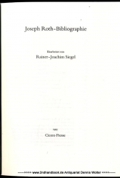 Joseph-Roth-Bibliographie