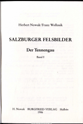 Salzburger Felsbilder Bd. 1, Der Tennengau