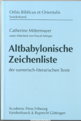 Altbabylonische Zeichenliste der sumerisch-literarischen Texte
