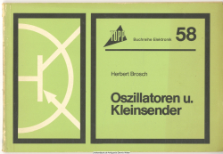 Oszillatoren und Kleinsender