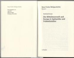 Die Mittelmeerwelt und Europa in Spätantike und Frühmittelalter