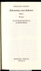 Bekenntnisse eines Italieners Bd. 1
