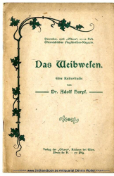 Das Weibwesen : Eine Kulturstudie
