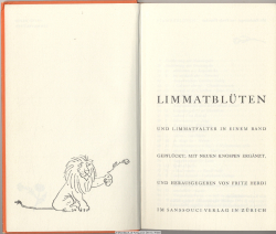 Limmatblüten und Limmatfalter : in e. Bd.