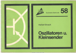 Oszillatoren und Kleinsender