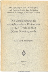 Die Verzweiflung als metaphysisches Phänomen in der Philosophie Sören Kierkegaards