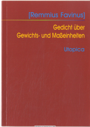 Gedicht über Gewichts- und Maßeinheiten : Lateinisch/Deutsch = (Carmen de ponderibus et mensuris)