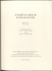 Chartularium Sangallense Bd. 9., (1373 - 1381)